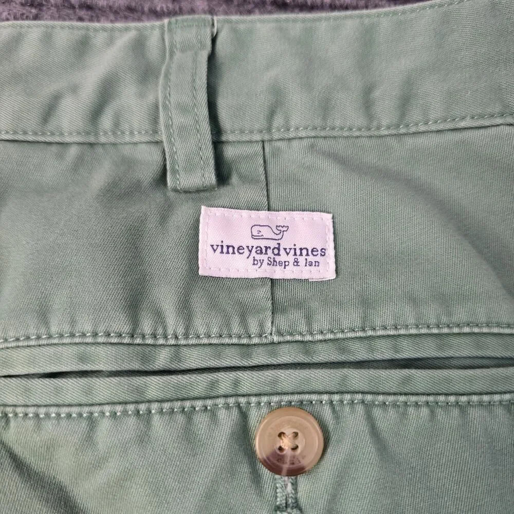 Vineyard Vines Club Pants Men's 40x32 Green Chino Trousers Cotton Preppy Fit